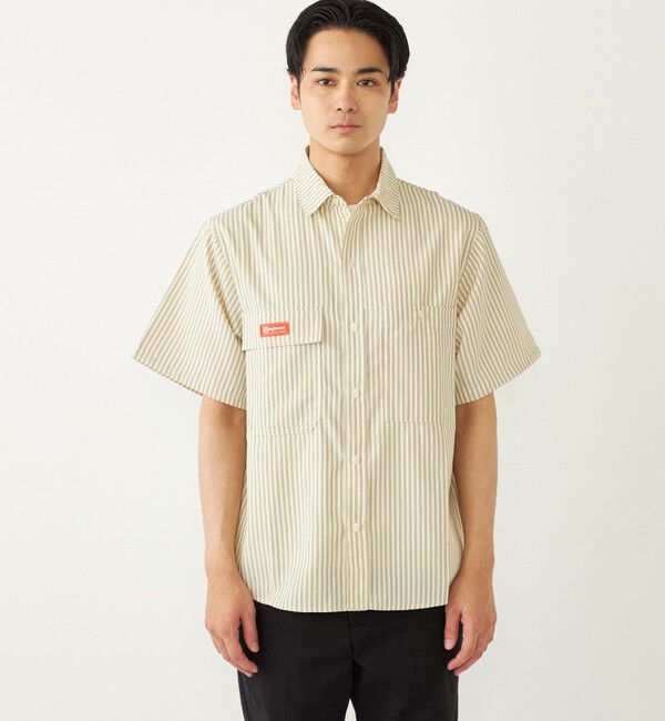 SHIPS Colors 「【SHIPS Colors別注】Engineer:ストライプ ショートスリーブ シャツ◇」|シャツ・ブラウス|