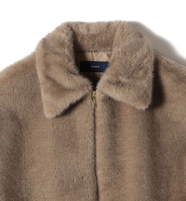 SHIPS for women「【WEB限定】グラデーション ファー ジップ ベスト」|その他|