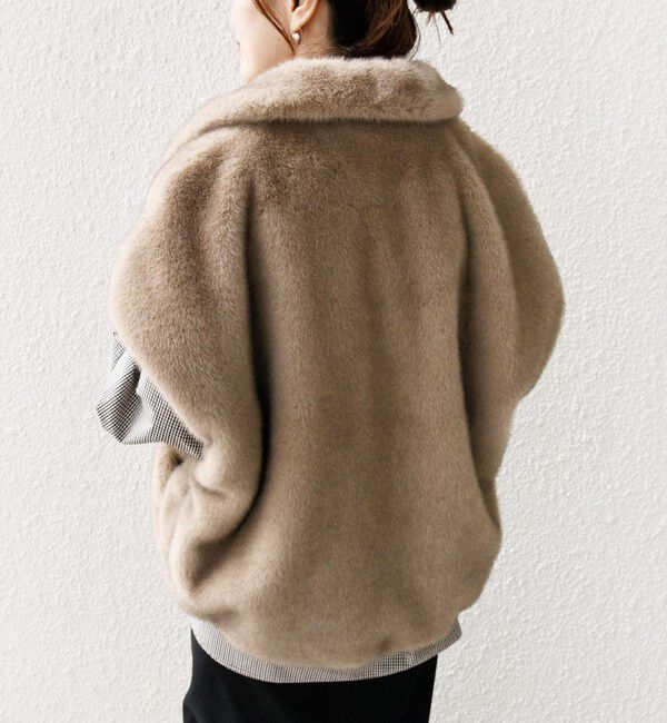 SHIPS for women「【WEB限定】グラデーション ファー ジップ ベスト」|その他|