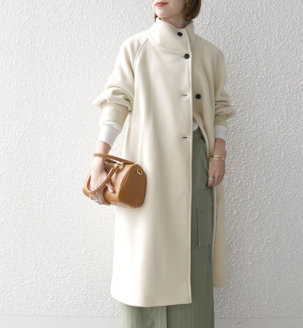 SHIPS any「SHIPS any: ノンミュールジングウール スタンドネック ロング コート」|その他|