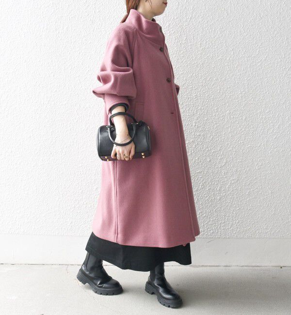 SHIPS any「SHIPS any: ノンミュールジングウール スタンドネック ロング コート」|その他|