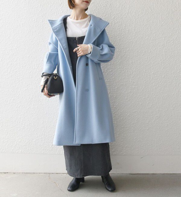 SHIPS any「SHIPS any: ノンミュールジングウール スタンドネック ロング コート」|その他|