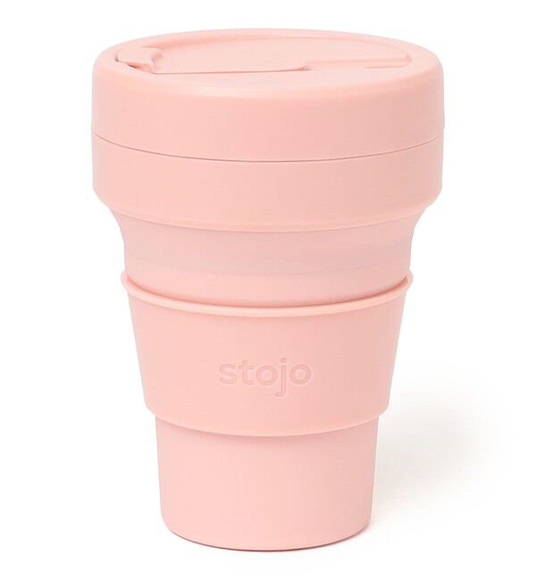 SHIPS any「stojo: 折りたたみ式 ポケット カップ」|グラス・マグカップ|ピンク