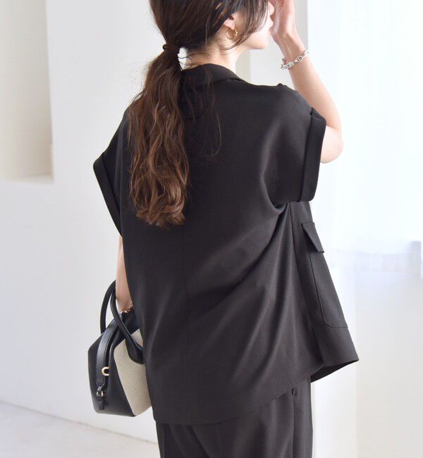 quaranciel「quaranciel: ウーステッド フレンチスリーブ テーラード ジレ ジャケット」|その他|