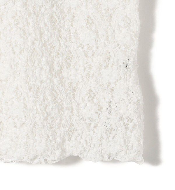 SHIPS for women「〈手洗い可能〉ラッセル レース クルーネック 5分袖 カットソー」|Tシャツ・カットソー|