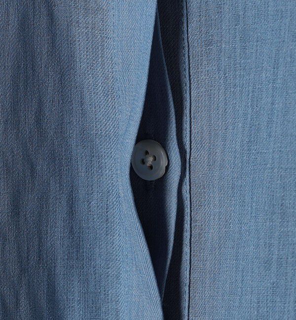 SHIPS for women「【WEB限定】〈洗濯機可能〉シアー リネンライク バック フリル ブラウス」|シャツ・ブラウス|