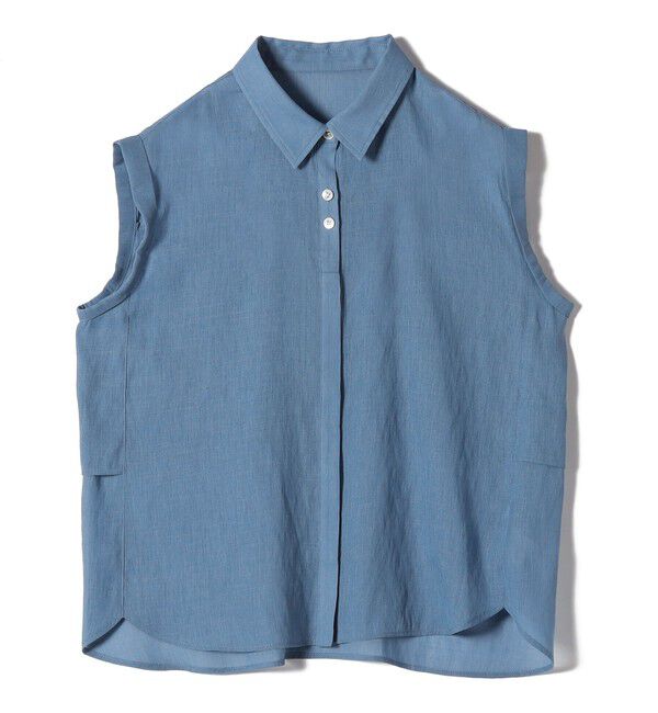 SHIPS for women「【WEB限定】〈洗濯機可能〉シアー リネンライク バック フリル ブラウス」|シャツ・ブラウス|