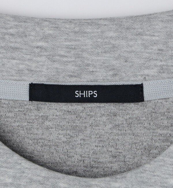 SHIPS「【WEB限定】SHIPS: テレワーク ビズ ワンポイントロゴ ポンチ Tシャツ」|Tシャツ・カットソー|
