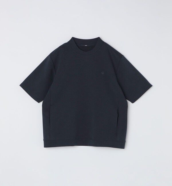 SHIPS「【WEB限定】SHIPS: テレワーク ビズ ワンポイントロゴ ポンチ Tシャツ」|Tシャツ・カットソー|