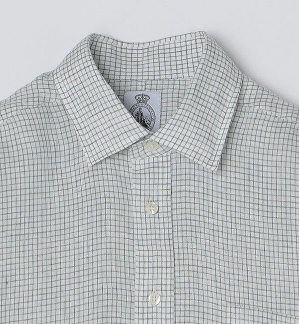 SHIPS「CORDINGS: リネン グラフチェック シャツ」|シャツ・ブラウス|