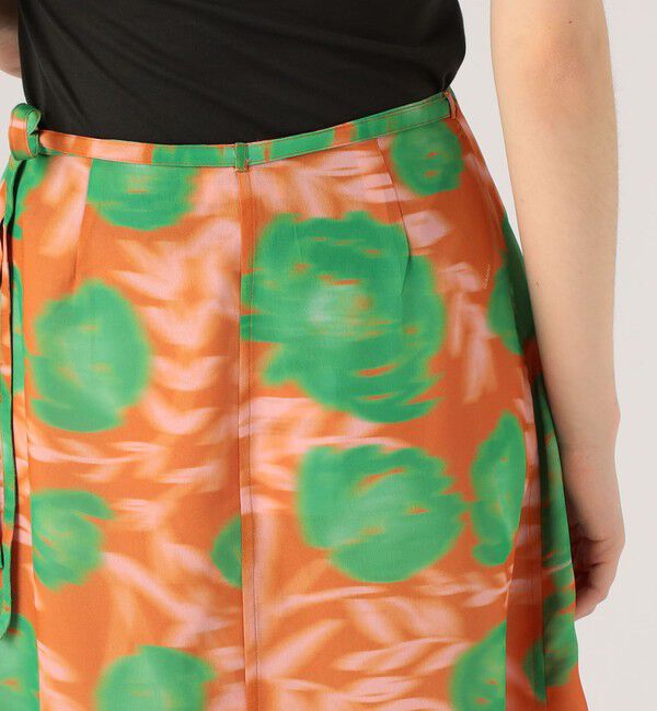 TOMORROWLAND BUYING WEAR「GANNI フラワーラップスカート」|フレア|