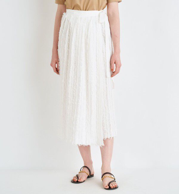 Ballsey「ペーパーフリンジ ラップロングスカート」|スカート|