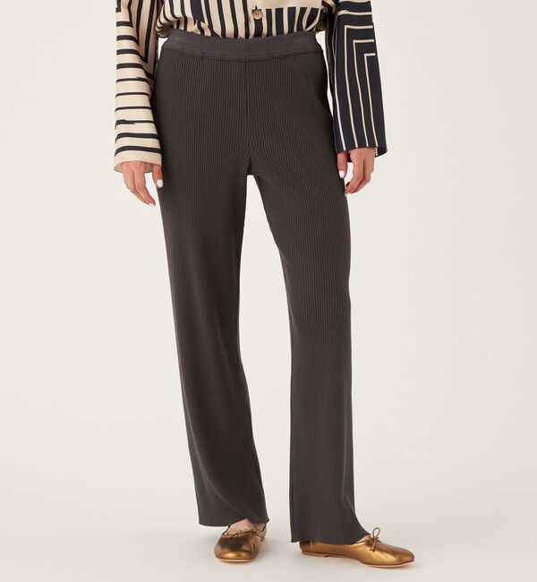 GALERIE VIE「コットンウールリブ イージーパンツ」|その他|