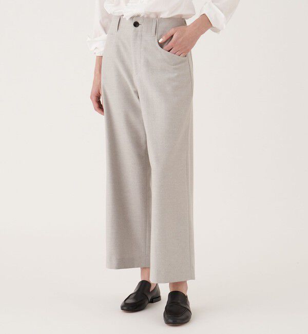 GALERIE VIE「ウールサキソニー セミワイドパンツ」|その他|
