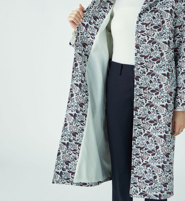 SOULEIADO「ポリエステルレーヨンジャカード チェスターコート」|チェスターコート|