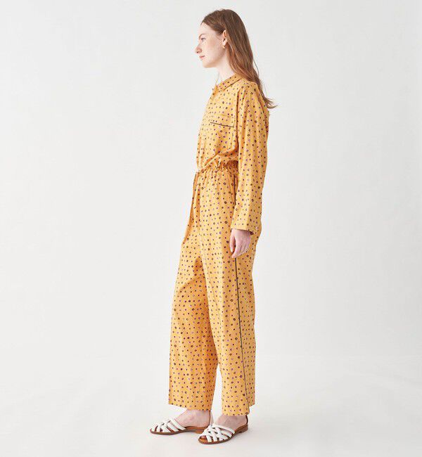 MACPHEE「ファインパターンプリント ジャンプスーツ」|オールインワン|