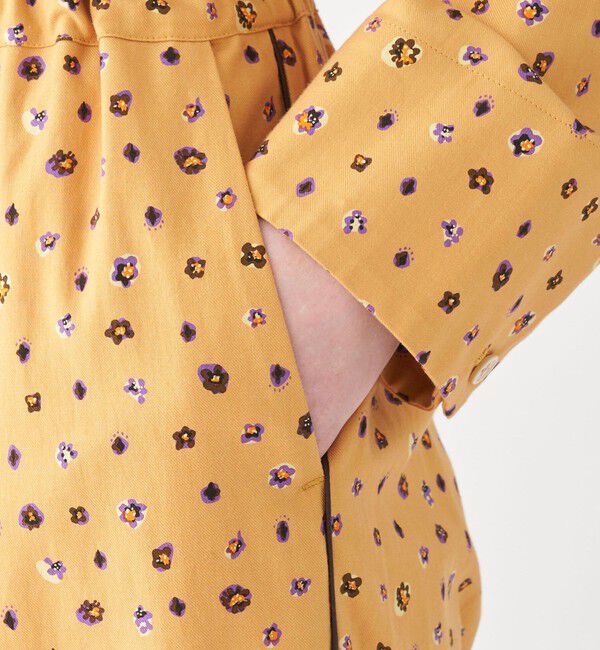 MACPHEE「ファインパターンプリント ジャンプスーツ」|オールインワン|