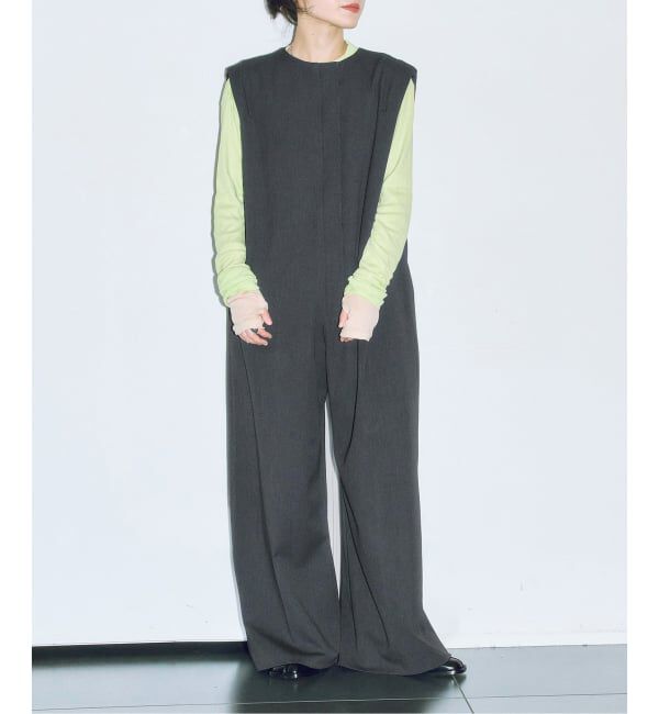  「《予約》ZIP JUMP SUIT：オールインワン」|オールインワン|グレー