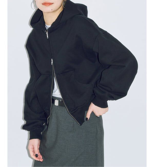  「《追加予約》V/O ZIP-UP HOODIE：パーカー」|スウェット・ジャージ|ブラック