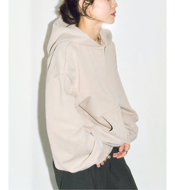  「《追加予約》V/O ZIP-UP HOODIE：パーカー」|スウェット・ジャージ|ベージュ