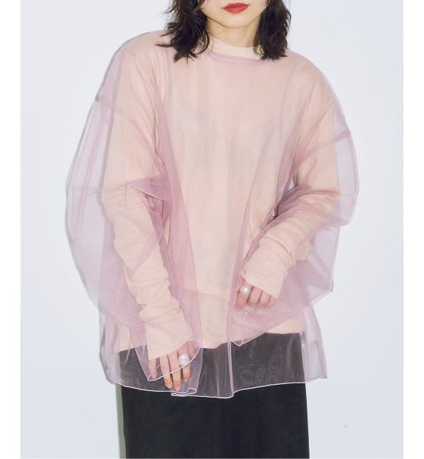  「《予約》TULLE T-SHIRTS：ブラウス」|シャツ・ブラウス|