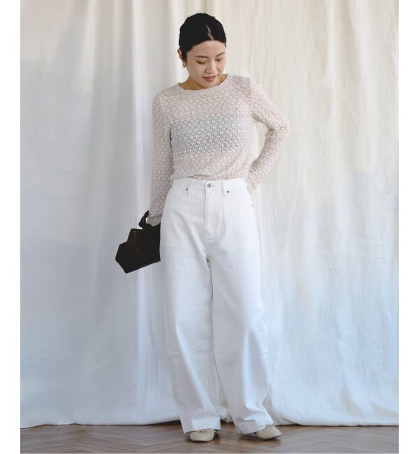 EMILYWEEK「《予約》オーガニックコットン混レースプルオーバー」|Tシャツ・カットソー|