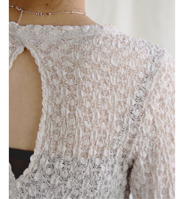 EMILYWEEK「《予約》オーガニックコットン混レースプルオーバー」|Tシャツ・カットソー|