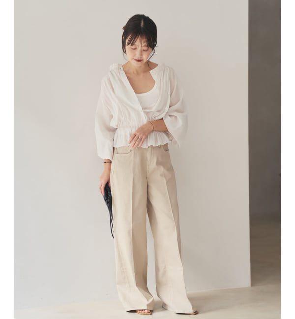 Plage「《予約》silky gather ブラウス」|シャツ・ブラウス|