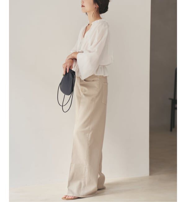 Plage「《予約》silky gather ブラウス」|シャツ・ブラウス|