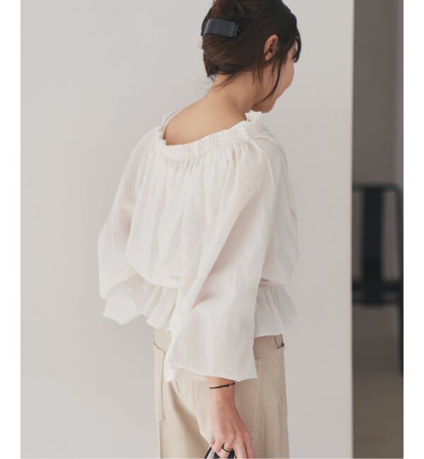 Plage「《予約》silky gather ブラウス」|シャツ・ブラウス|