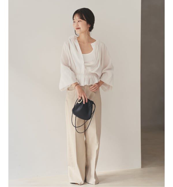 Plage「《予約》silky gather ブラウス」|シャツ・ブラウス|