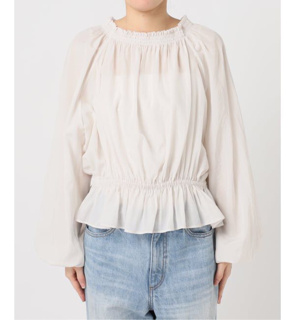 Plage「《予約》silky gather ブラウス」|シャツ・ブラウス|