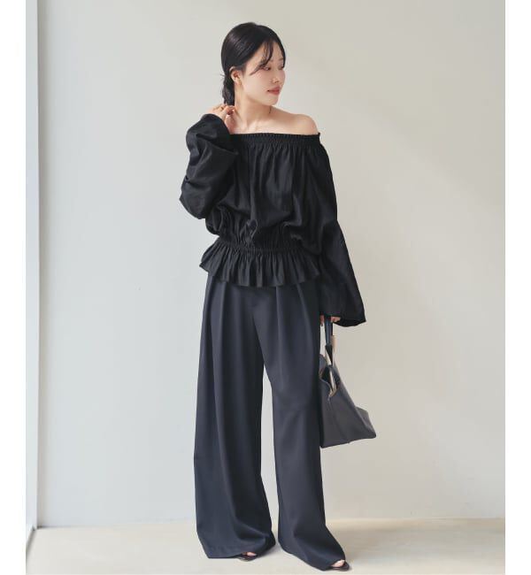 Plage「《予約》silky gather ブラウス」|シャツ・ブラウス|