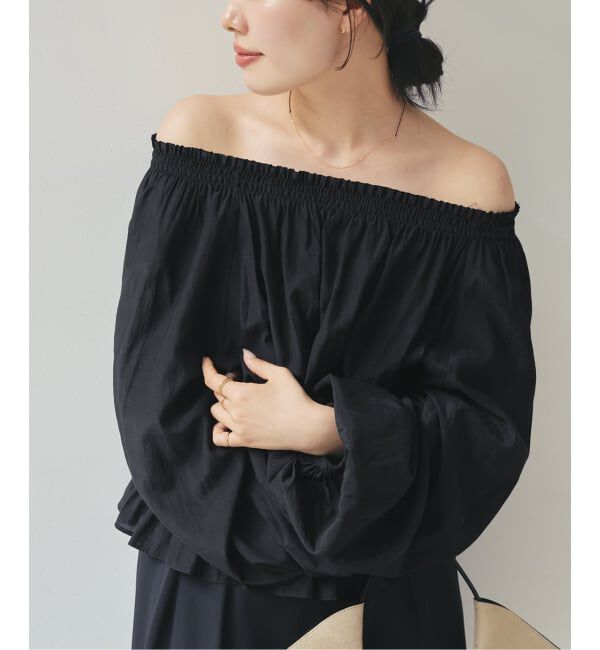 Plage「《予約》silky gather ブラウス」|シャツ・ブラウス|