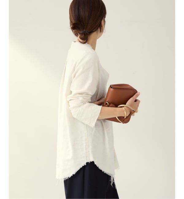 Plage「《追加予約》R&rsquo;IAM シルクMIX DAMEGE シャツ」|シャツ・ブラウス|