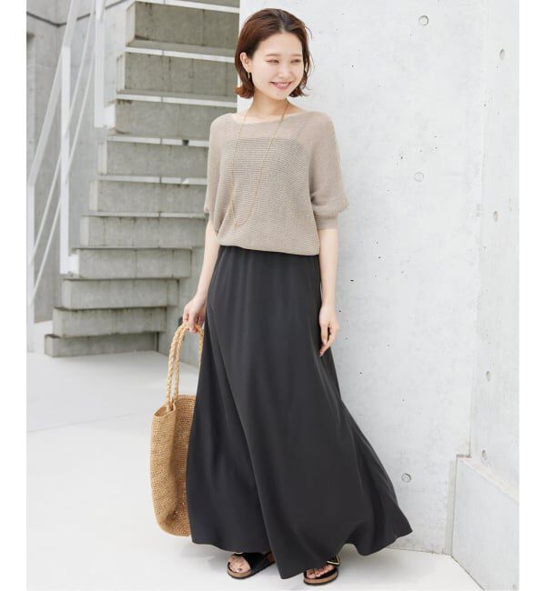SLOBE IENA「《3サイズ展開/追加3》フィブリルマーメイドフレアスカート」|スカート|
