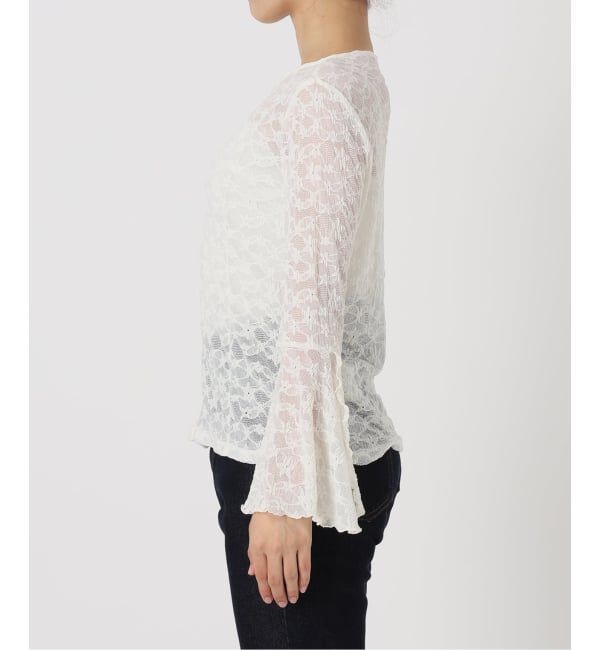 SLOBE IENA「《WEB・一部店舗限定/追加予約》レーススリーブブラウス」|シャツ・ブラウス|
