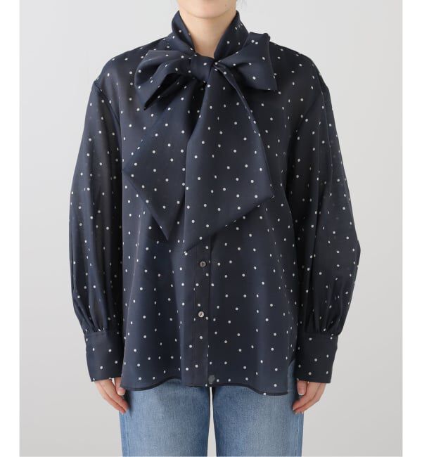 SLOBE IENA「《WEB限定/追加予約》ボウタイブラウス」|シャツ・ブラウス|
