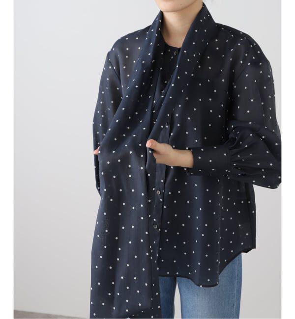 SLOBE IENA「《WEB限定/追加予約》ボウタイブラウス」|シャツ・ブラウス|