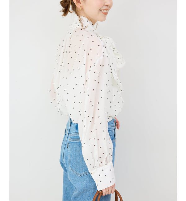 SLOBE IENA「《WEB限定/追加予約》ボウタイブラウス」|シャツ・ブラウス|