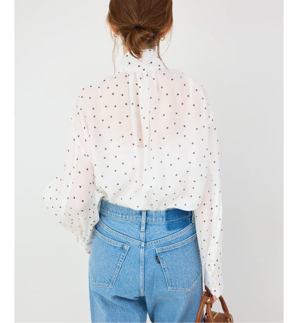 SLOBE IENA「《WEB限定/追加予約》ボウタイブラウス」|シャツ・ブラウス|