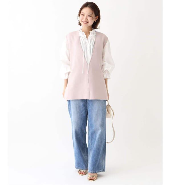 SLOBE IENA「《追加予約》タイプライターフリルブラウス」|シャツ・ブラウス|