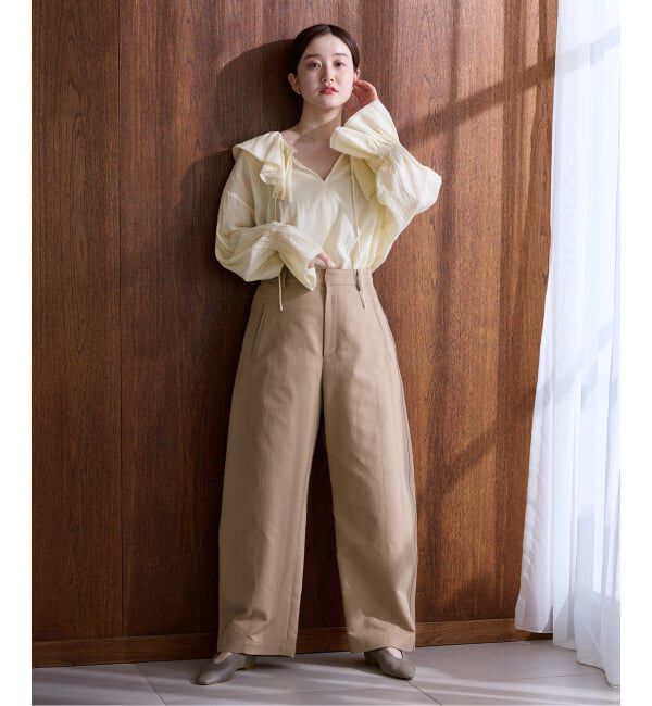 IENA「《予約》フリルピンタックブラウス」|シャツ・ブラウス|