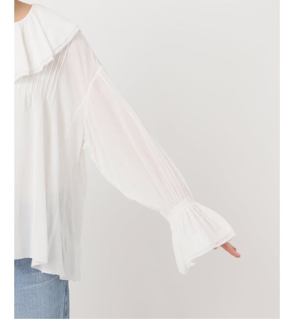IENA「《予約》フリルピンタックブラウス」|シャツ・ブラウス|