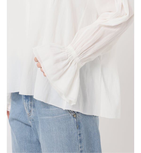 IENA「《予約》フリルピンタックブラウス」|シャツ・ブラウス|