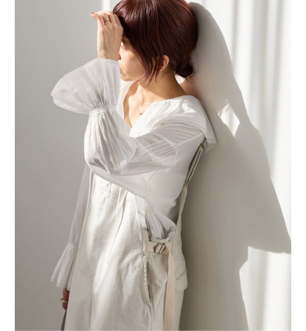 IENA「《予約》フリルピンタックブラウス」|シャツ・ブラウス|