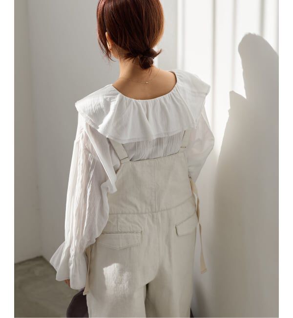 IENA「《予約》フリルピンタックブラウス」|シャツ・ブラウス|
