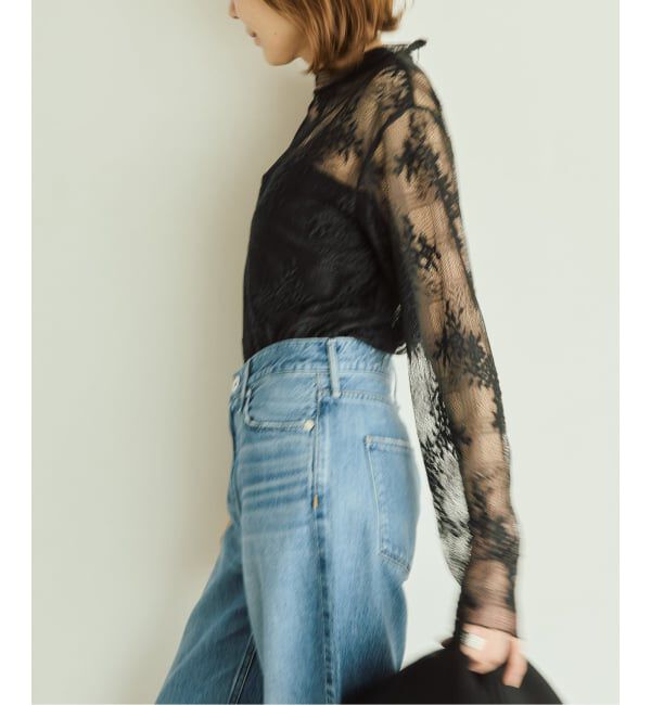 VERMEIL par iena「《予約》Soft Lace トップス」|シャツ・ブラウス|ブラック