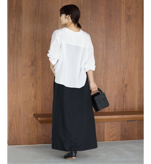 IENA「《WEB限定/追加3予約》ラミーリヨセルショートシャツ」|シャツ・ブラウス|