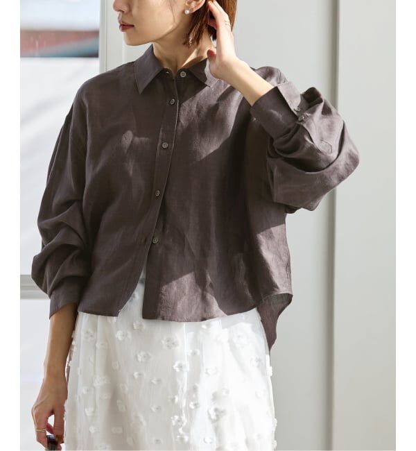 IENA「《WEB限定/追加3予約》ラミーリヨセルショートシャツ」|シャツ・ブラウス|